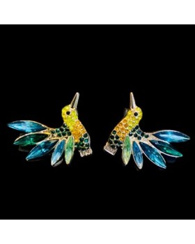 Multicolored Flying Bird Earrings For Women & Girls